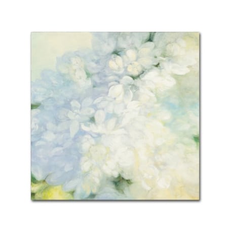 Julia Purinton 'White Lilacs Bright' Canvas Art,14x14